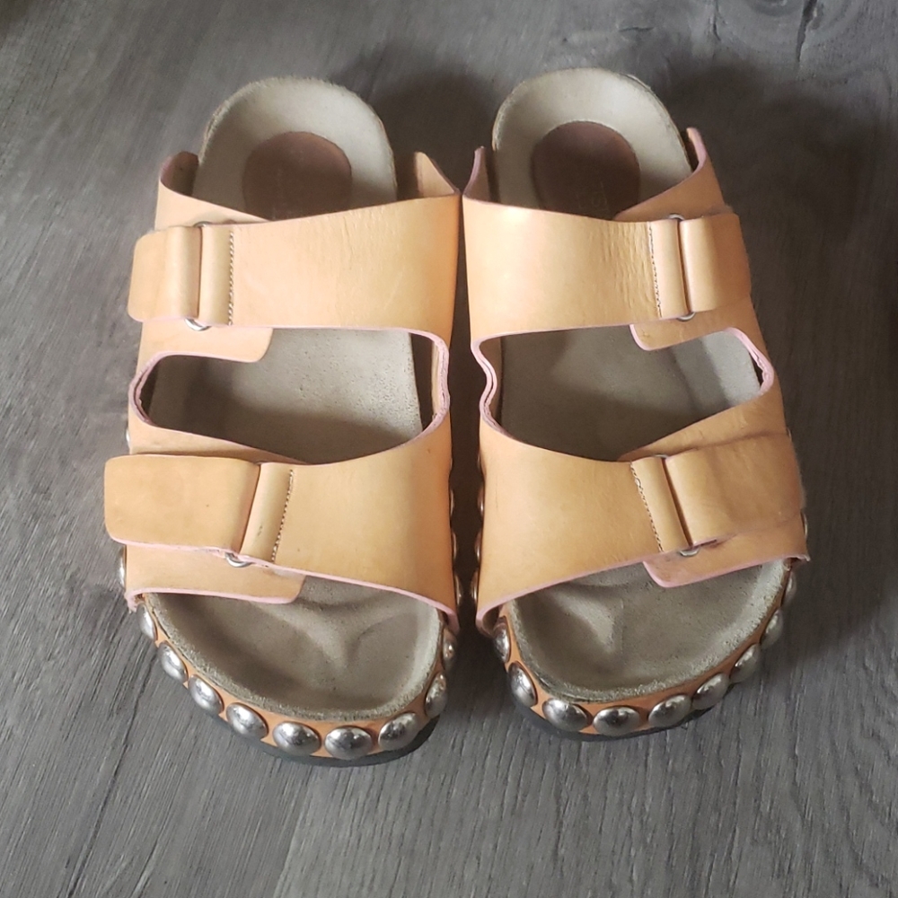 GIAMBATTISTA VALLI leather sandals